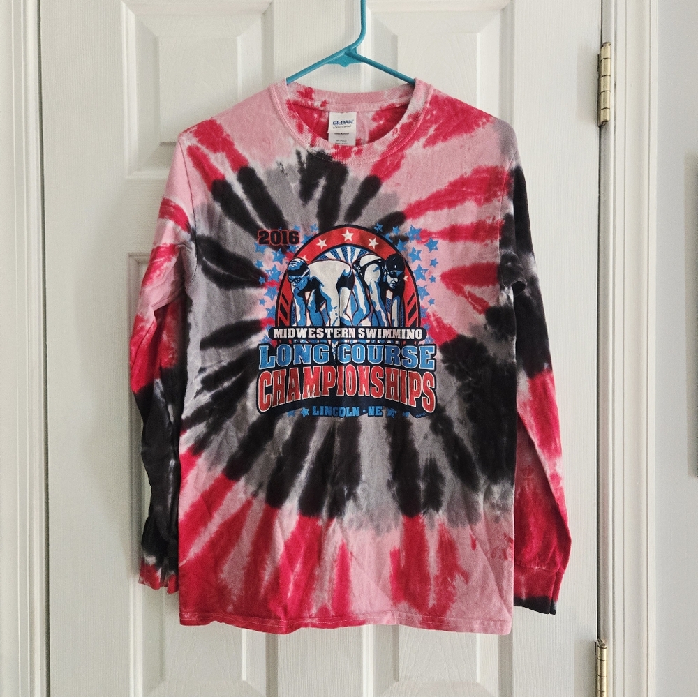 Tie-Dye Long Sleeve Swim Champion Shirt